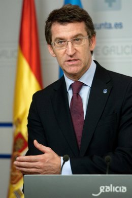 albero nunez feijoo informa en rolda de prensa dos asuntos tratados na reunion d