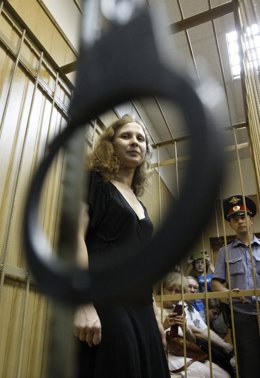 Maria Alyokhina, integrante de la banda Pussy Riot