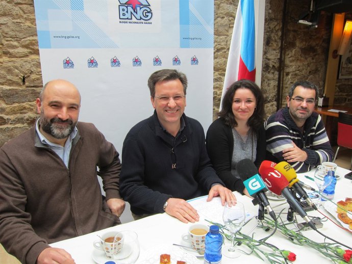 Xavier Vence, portavoz nacional del BNG, en un acto