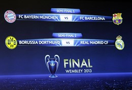 Sorteo Semifinales Champions 2013