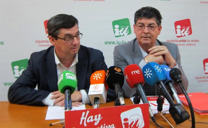 José Luis Centella y Diego Valderas, hoy ante los medios