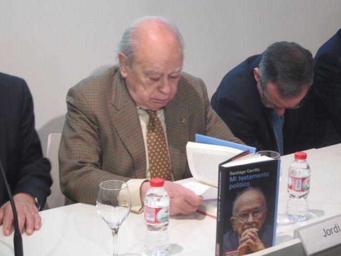 El expresidente Jordi Pujol, en la presentación de un libro sobre Carrillo