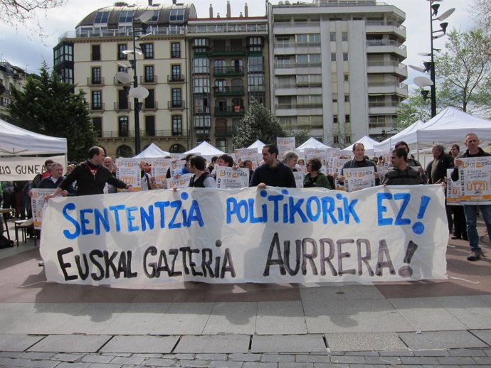 Concentración en apoyo a condenados de Segi