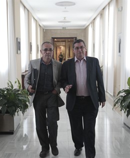 Joan Coscubiela, De ICV, Y José Luis Centella, De IU 