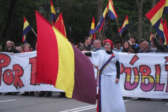 Manifestación por la república
