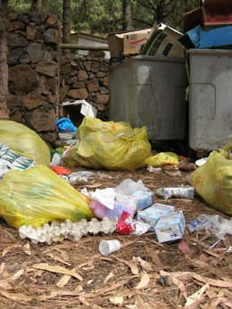 Basura en área recretativa