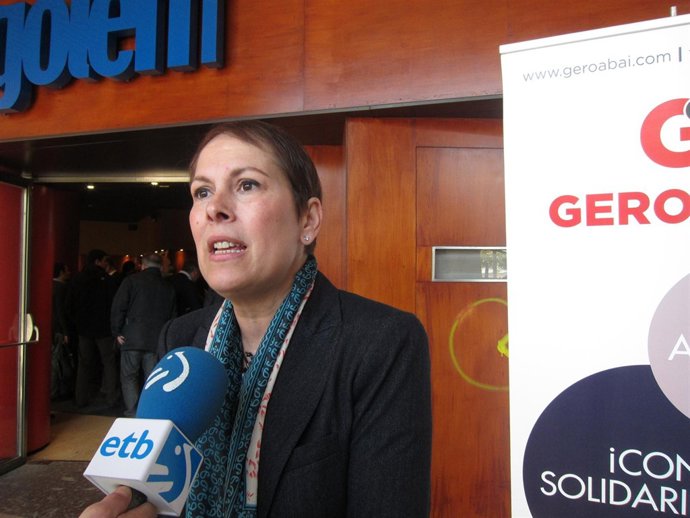 La diputada de Geroa Bai, Uxue Barkos.