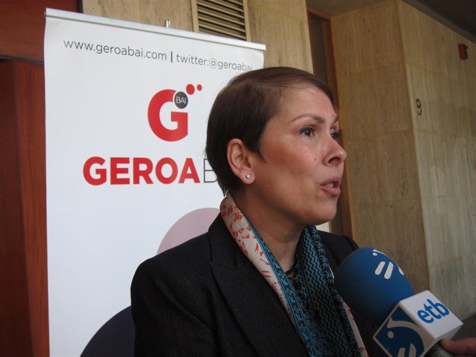 La diputada de Geroa Bai, Uxue Barkos.