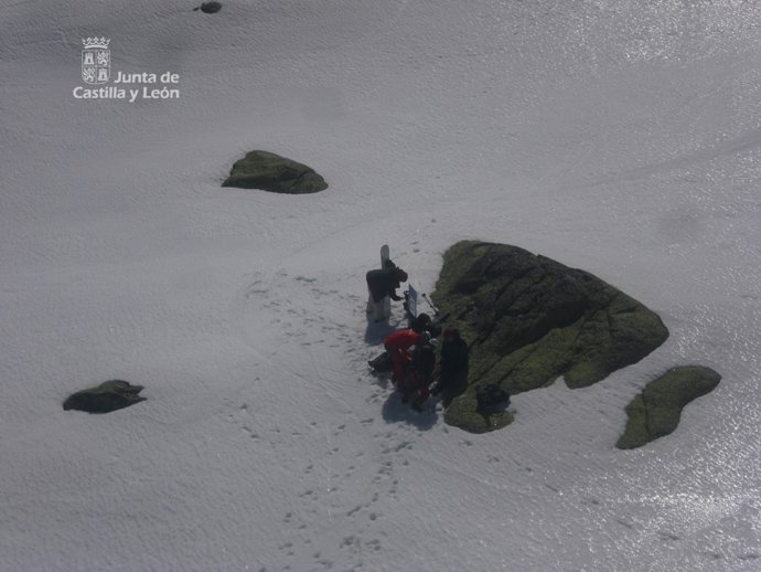 Rescate de un deportista herido