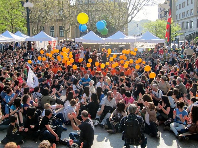 Manifestación apoyo a Segi en San Sebastián