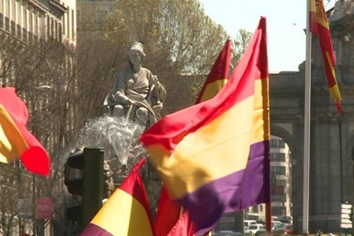 Manifestación en favor de la III República en Madrid