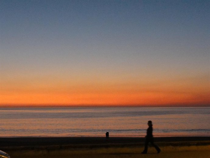 Playa de la Victoria, en Cádiz capital