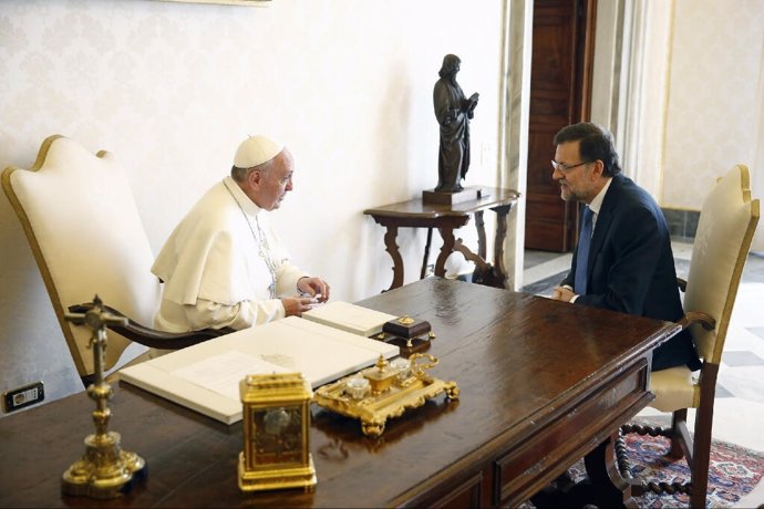 Mariano Rajoy, recibido por el Papa en el Vaticano