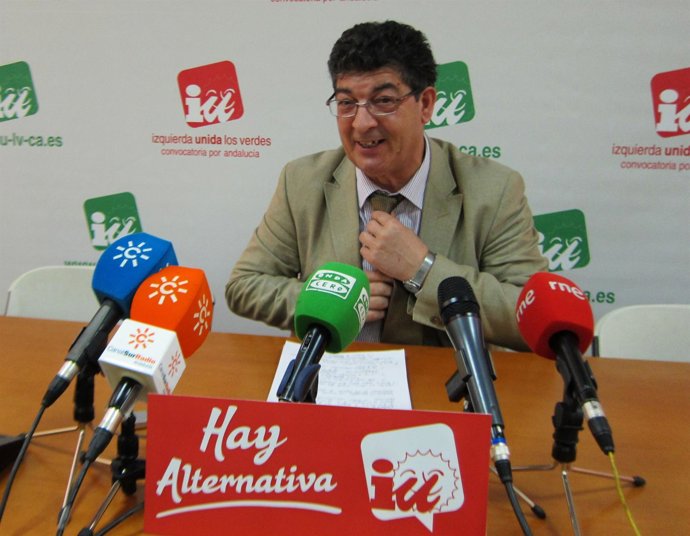 Diego Valderas, hoy en rueda de prensa 