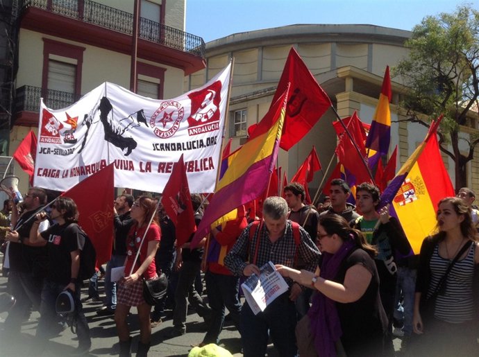 Manifestación en Sevilla por la república