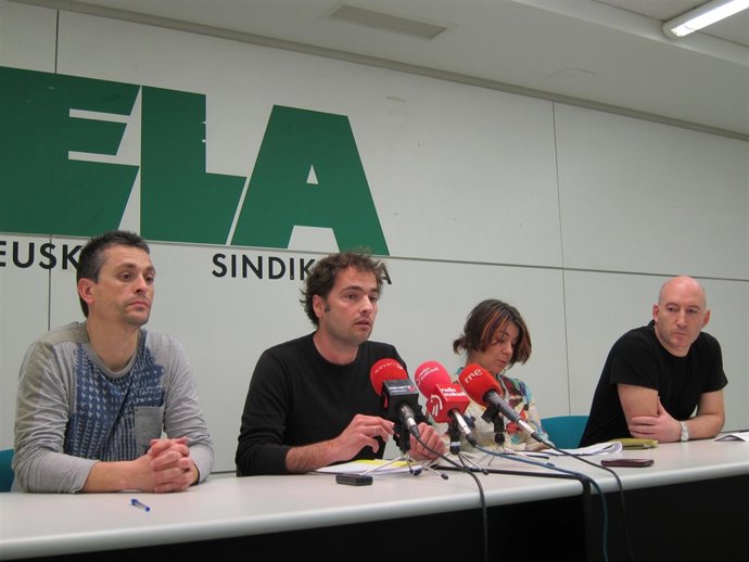 Rueda de prensa de ELA sobre desahucios.