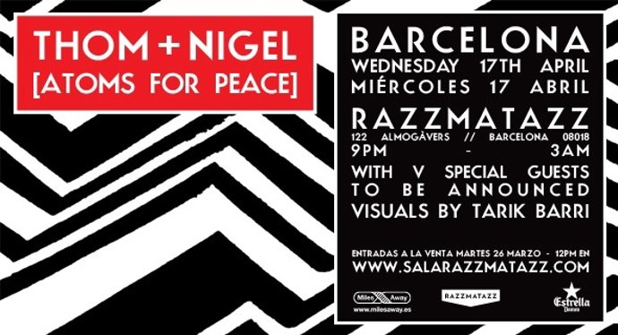 Atoms for Peace en la Sala Razzmatazz