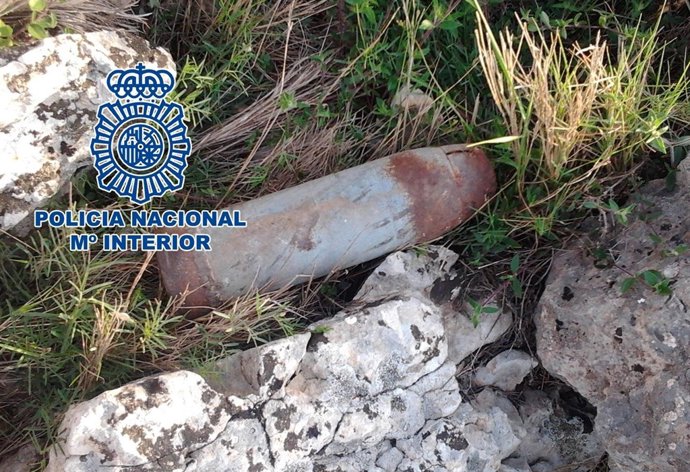 Proyectil de la Guerra Civil encontrado por un senderista en Castellón