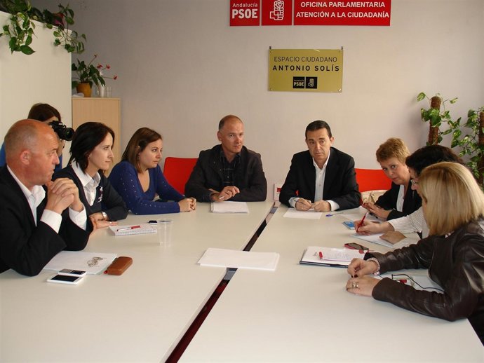 Reunión entre los grupos parlamentarios y municipal del PSOE de Almería