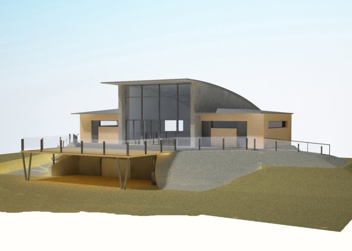 Recreación de la futura cafetería en San Isidro.