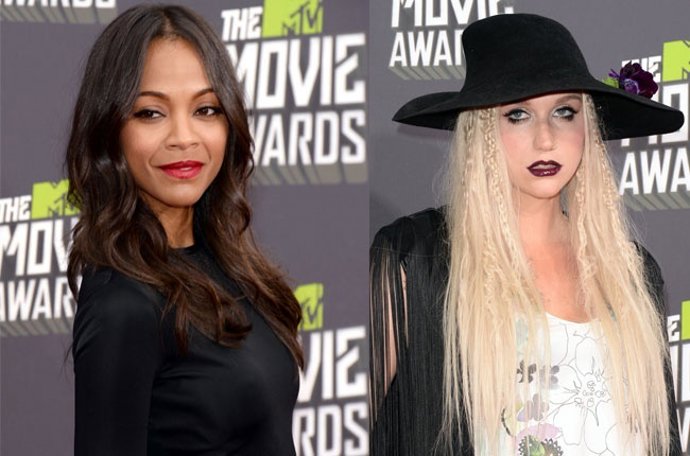 Zoe Saldana VS Kesha