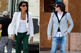 Sonia Ferrer comiendo junto al representante de los famosos, Toñi Sanchis