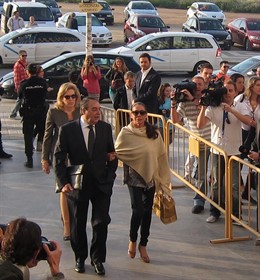 Isabel Pantoja llegando a la Audiencia de Málaga
