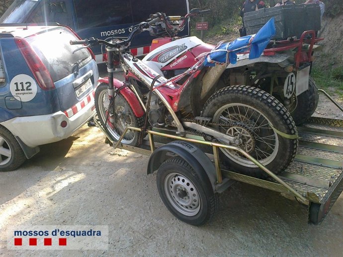 El quad intervenido por los Mossos