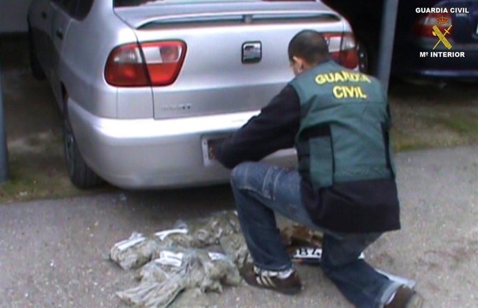 Incautación de droga por parte de la Guardia Civil