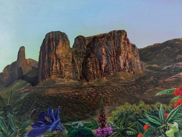 Uno de los cuadros de la exposición