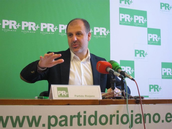El presidente de PR+ riojanos, Miguel González de Legarra