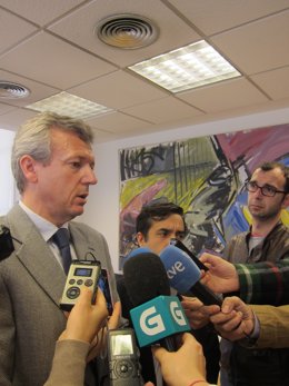 Alfonso Rueda en declaraciones a los medios