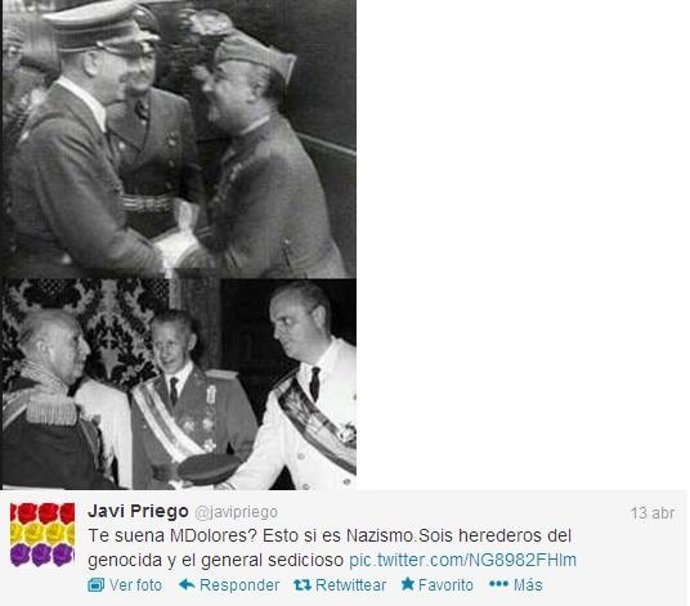 POLÉMICA EN EL TWITTER DE JAVIER PRIEGO