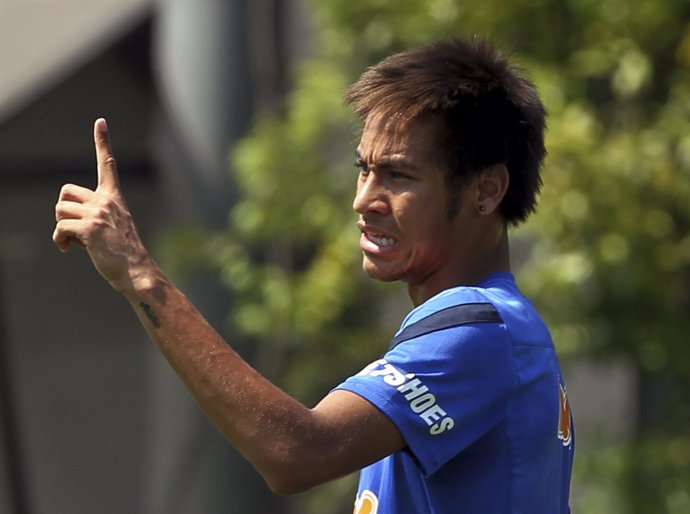 Neymar, delantero brasileño del Santos