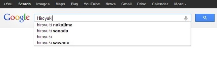 Función autocompletado de Google