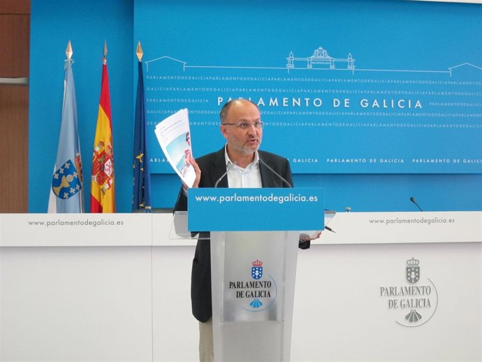 Abel Losada tras la Xunta de Portavoces