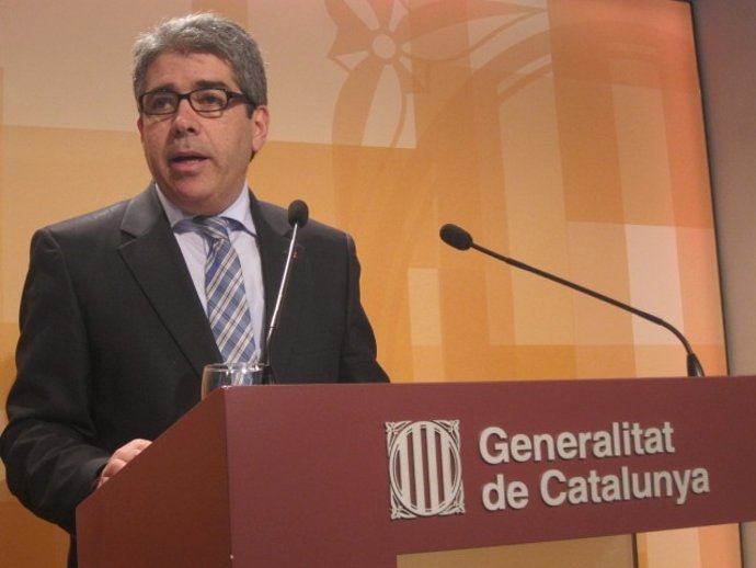 El conseller Francesc Homs, tras el Consell Executiu