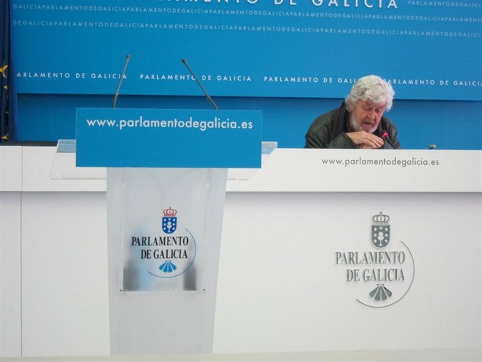 Xosé Manuel Beiras en el Parlamento gallego
