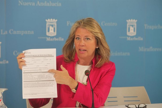 La alcaldesa de Marbella, Ángeles Muñoz, 