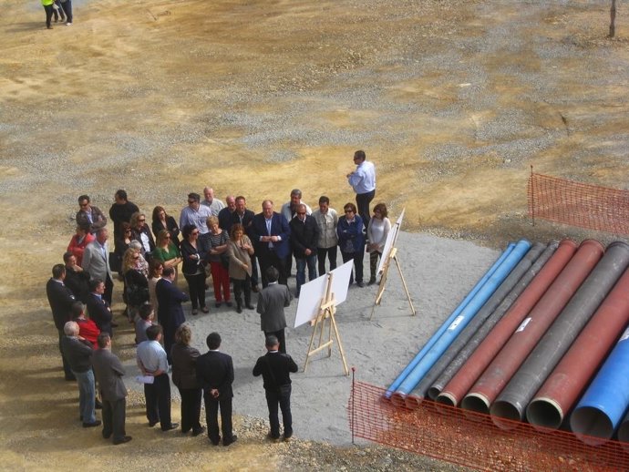 Momento del inicio de las obras en el Bajo Andarax