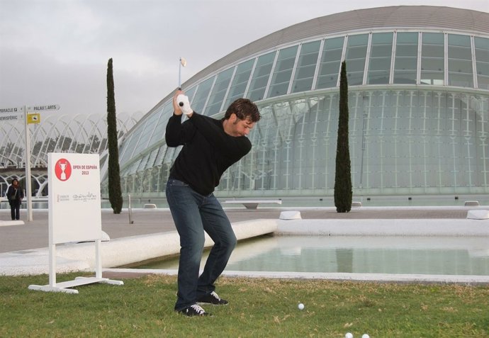 El golfista español José Manuel Lara