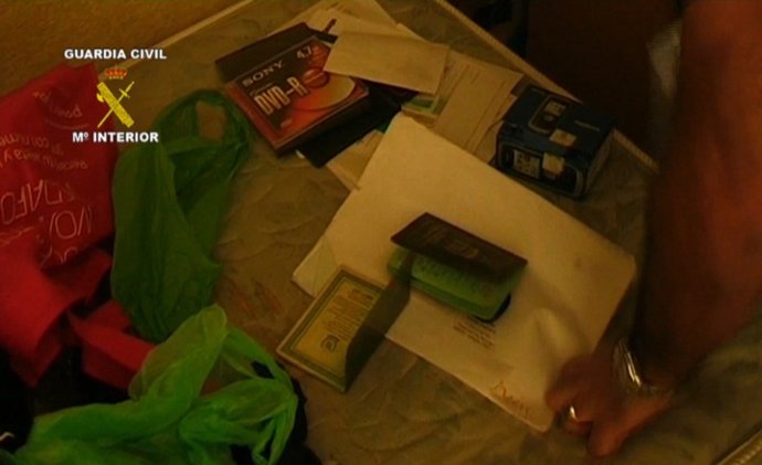 Material incautado en la operación Akel