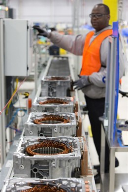 Producción del motor del Chevrolet Spark eléctrico