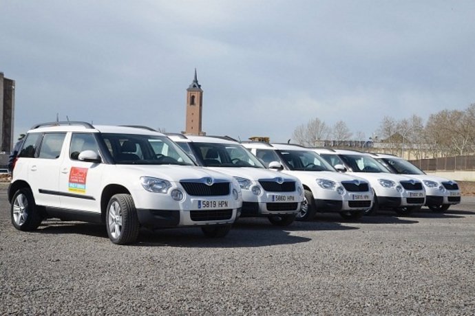 Skoda entrega cinco Yetis a la Diputación de Ciudad Real