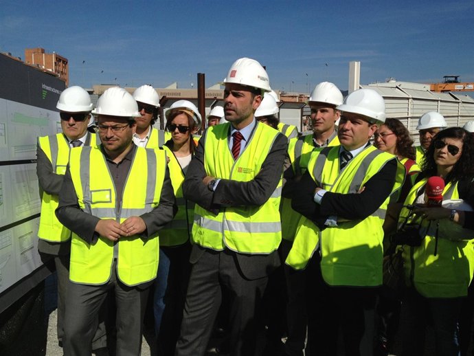 El conseller Santi Vila visita las obras de FGC en el Vallès