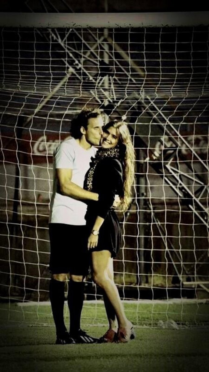 Foto subida a twitter por Diego Forlán para anunciar su enlace