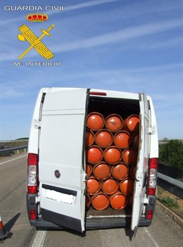 Las bombonas recuperadas