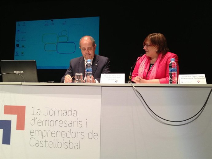 El conseller F.Puig en una jornada de emprendedores