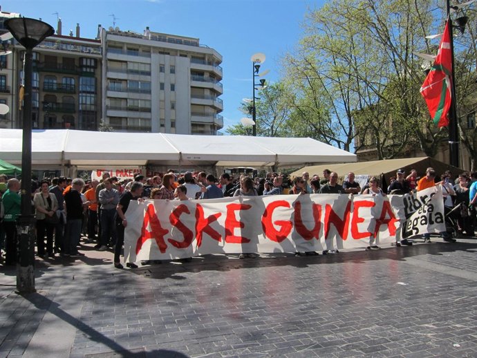 Concentración en apoyo a Segi