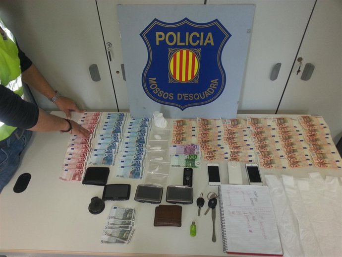 Droga y dinero intervenidos en Torredembarra